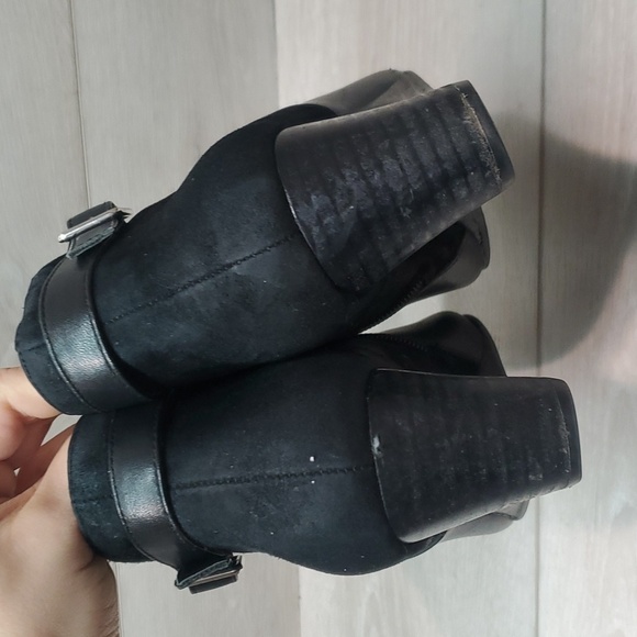 Vionic Women Shasta Ankle Leather Wedge Boots shoes sz 7 - Picture 8 of 16